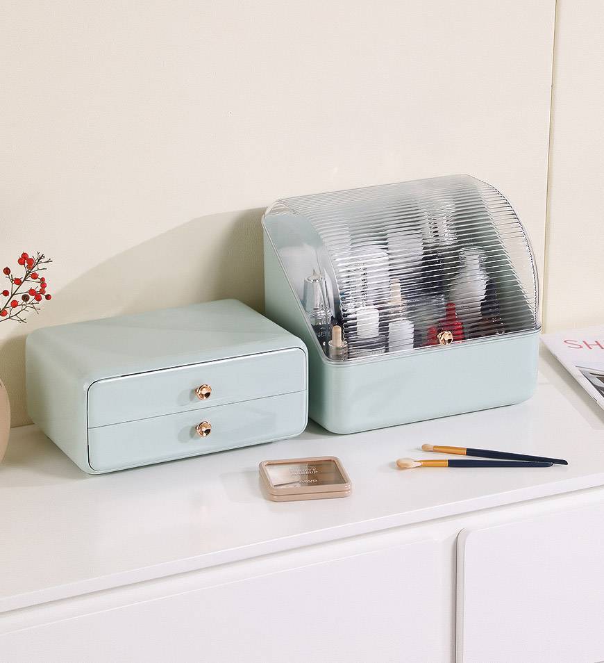 Large Capacity Cosmetics Storage Box with Drawer