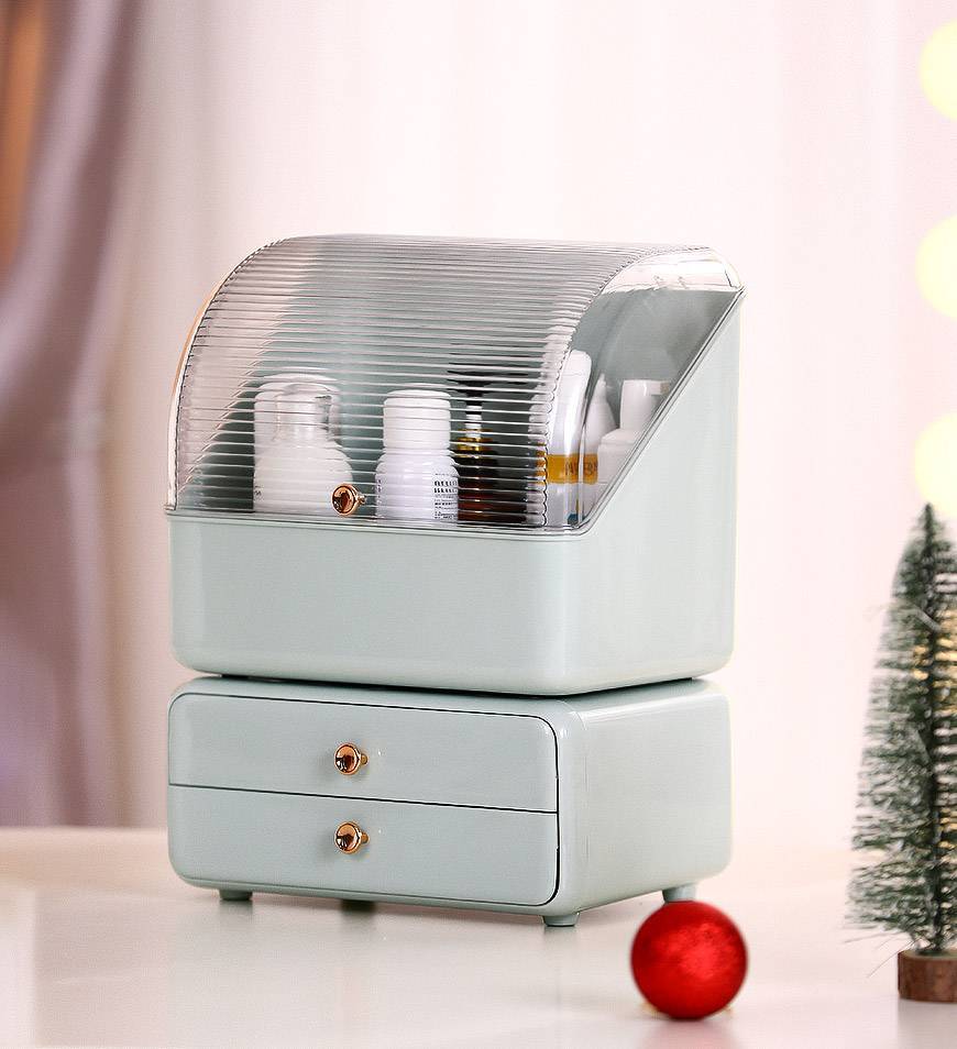 Large Capacity Cosmetics Storage Box with Drawer