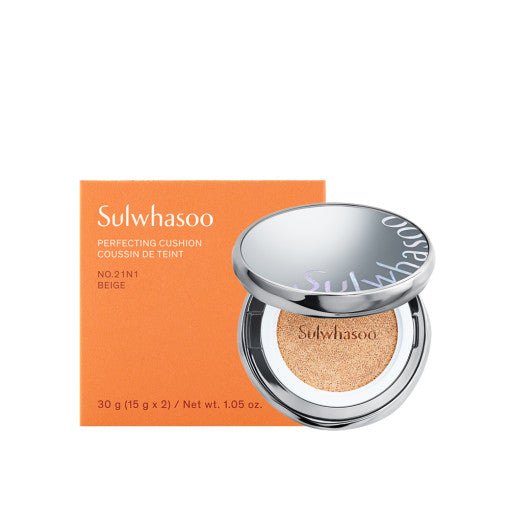 Sulwhasoo PERFECTING CUSHION 15g+15g(Refill) SPF50+/PA+++ - Berry Purple