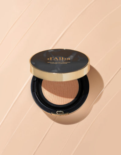 d'Alba Serum Glow Tension Cover Cushion 17g+17g(refill) - Berry Purple