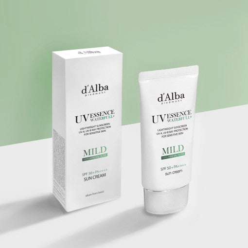 d'Alba Waterfull Mild Sun Cream 50ml - Berry Purple