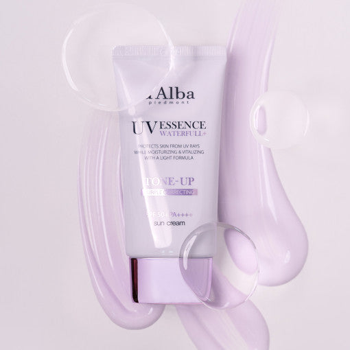 d'Alba Waterfull Tone-Up Sun Cream (Purple) 50ml SPF50+ PA++++ - Berry Purple