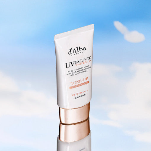 d'Alba Waterfull Tone-Up Sun Cream SPF 50+, PA++++ 50ml - Berry Purple