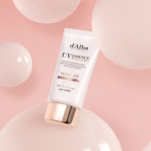 d'Alba Waterfull Tone-Up Sun Cream SPF 50+, PA++++ 50ml - Berry Purple