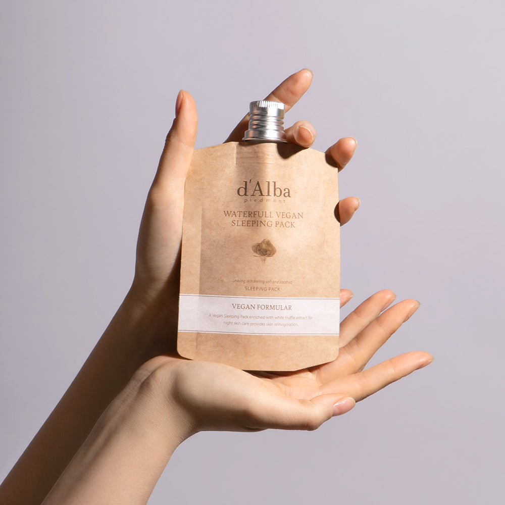 d'Alba Waterfull Vegan Sleeping Pack (Spout Type) 60ml - Berry Purple