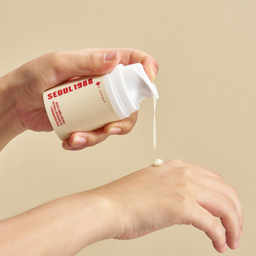 K-SECRET SEOUL 1988 Cream : Retinal Liposome 1% + Fermented Rice 50ml - Berry Purple