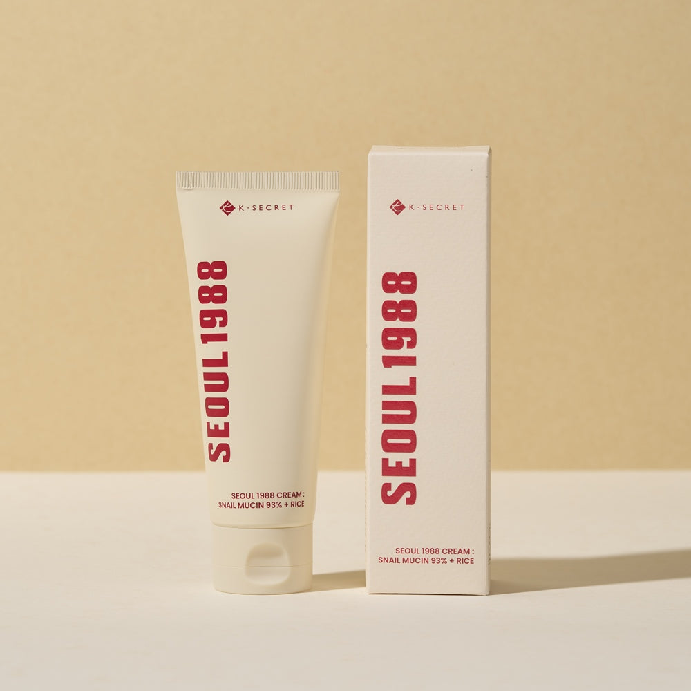 K-SECRET SEOUL 1988 Cream : Snail Mucin 93% + Rice 100ml - Berry Purple