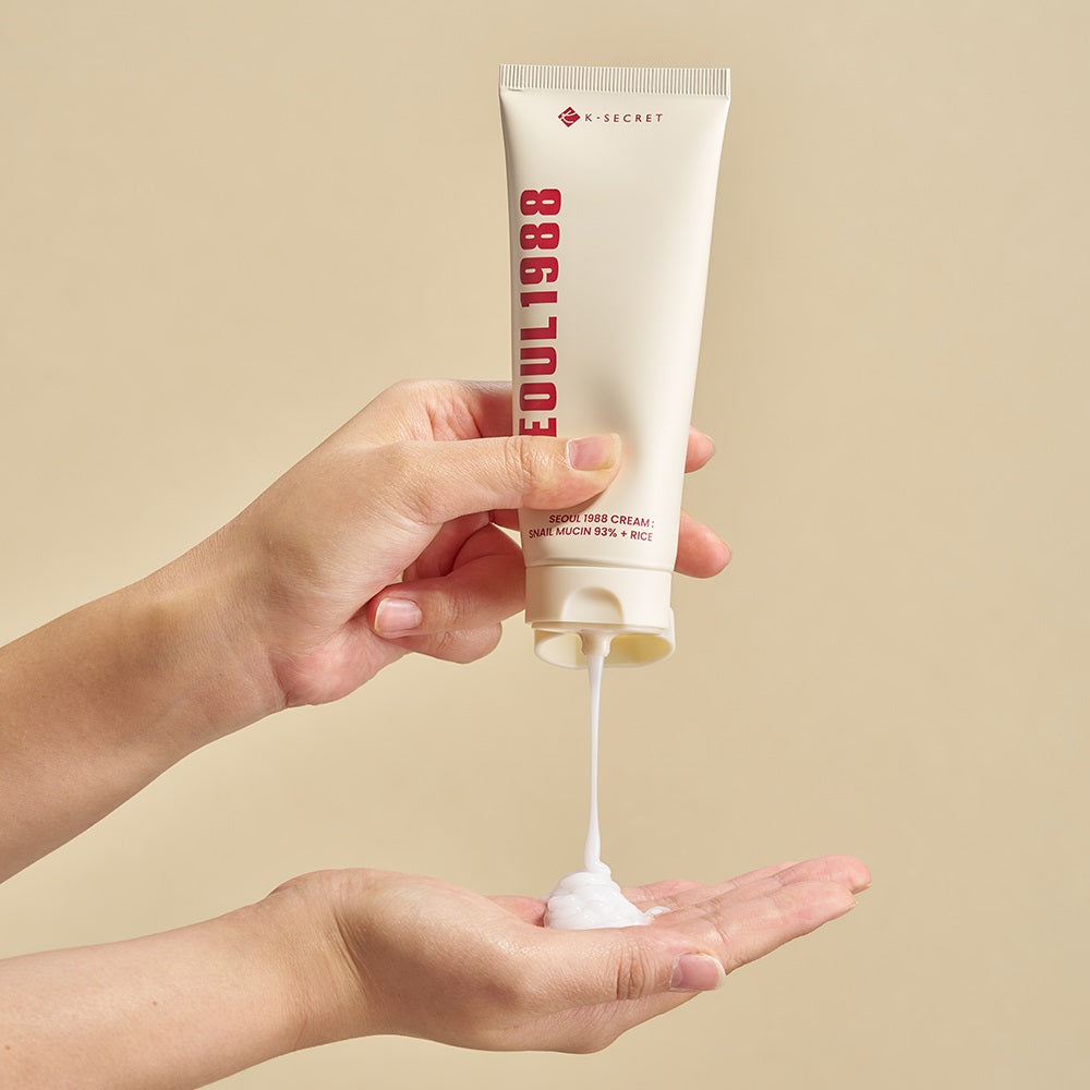 K-SECRET SEOUL 1988 Cream : Snail Mucin 93% + Rice 100ml - Berry Purple