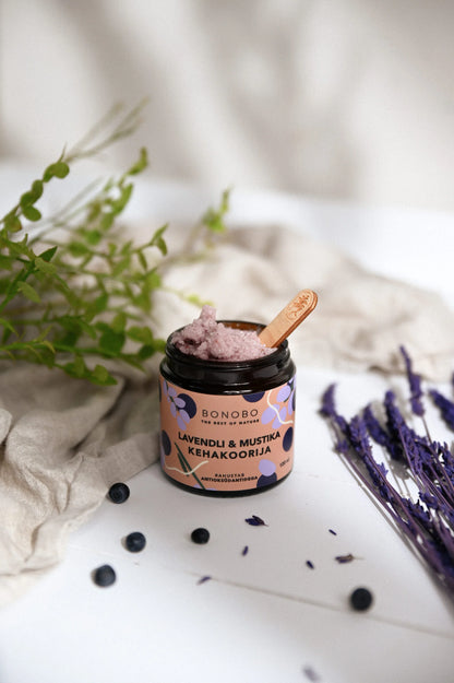 Body Scrub — Blueberry and Lavender - Berry Purple 