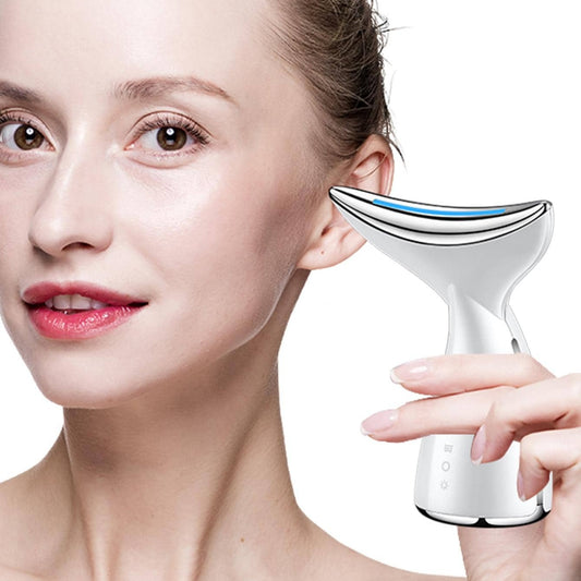 Face Neck Massager For Women And Men - White