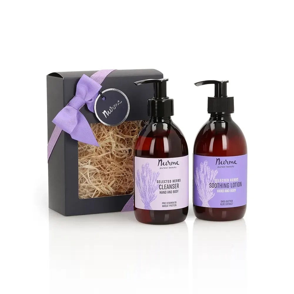 Natural Body Care Gift Set “Enchanting Lavender” - Berry Purple 