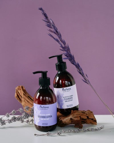 Natural Body Care Gift Set “Enchanting Lavender” - Berry Purple 