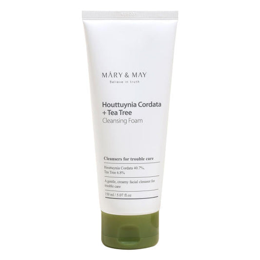 [MARY & MAY] Houttuynia Cordata + Tea Tree Cleansing Foam 150ml 