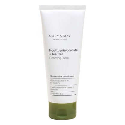 [MARY & MAY] Houttuynia Cordata + Tea Tree Cleansing Foam 150ml 