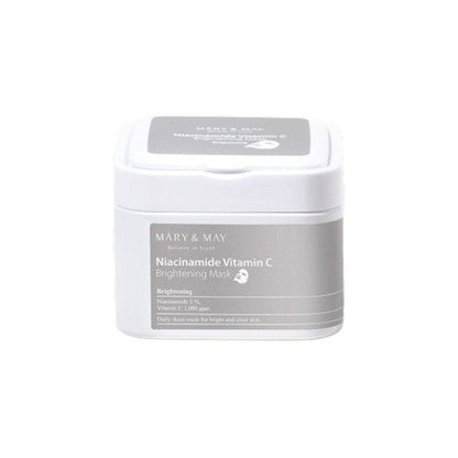 [MARY & MAY] Niacinanide Vitamin C Brightening Sheets 30 Sheets - Berry Purple 