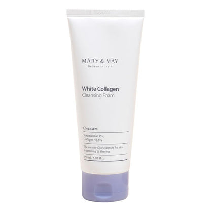 [MARY & MAY] White Collagen Cleansing Foam 150ml - Berry Purple 