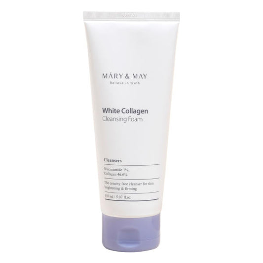 [MARY & MAY] White Collagen Cleansing Foam 150ml - Berry Purple 