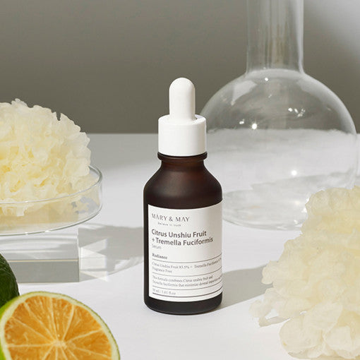 [MARY & MAY] Citrus Unshiu+Tremella Fuciformis Serum 30ml - Berry Purple 