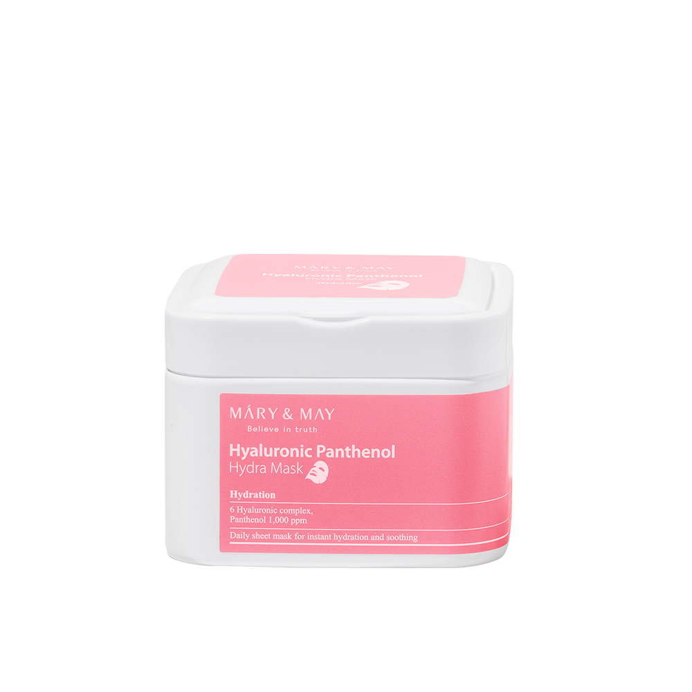 [MARY & MAY] Hyaluronic Panthenol Hydra Mask 400g (30ea) - Berry Purple 