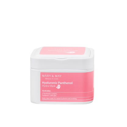 [MARY & MAY] Hyaluronic Panthenol Hydra Mask 400g (30ea) - Berry Purple 