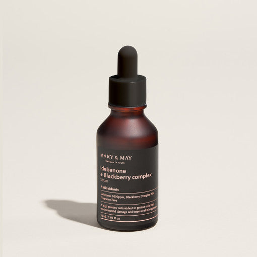 [MARY & MAY] Idebenone + Blackberry Complex Serum 30ml - Berry Purple 