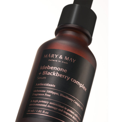 [MARY & MAY] Idebenone + Blackberry Complex Serum 30ml - Berry Purple 
