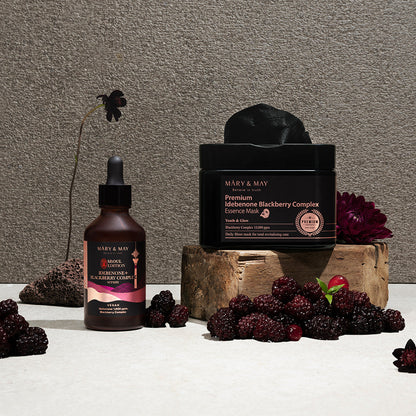[MARY & MAY] Idebenone + Blackberry Complex Serum 80ml - Berry Purple 