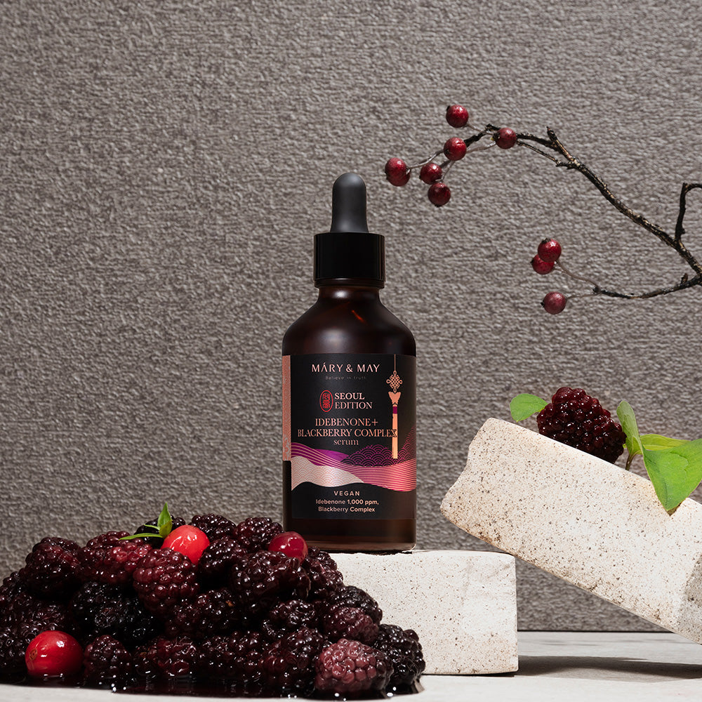 [MARY & MAY] Idebenone + Blackberry Complex Serum 80ml - Berry Purple 