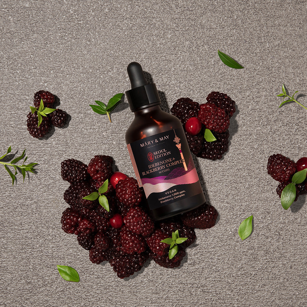[MARY & MAY] Idebenone + Blackberry Complex Serum 80ml - Berry Purple 