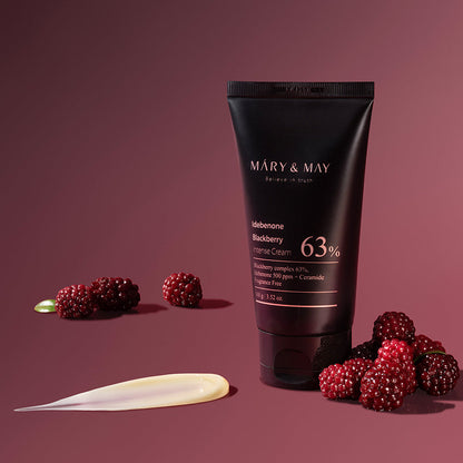 [MARY & MAY] Idebenone Blackberry Complex Intense Cream 100g - Berry Purple 