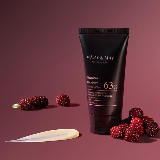 [MARY & MAY] Idebenone Blackberry Complex Intense Cream 100g - Berry Purple 