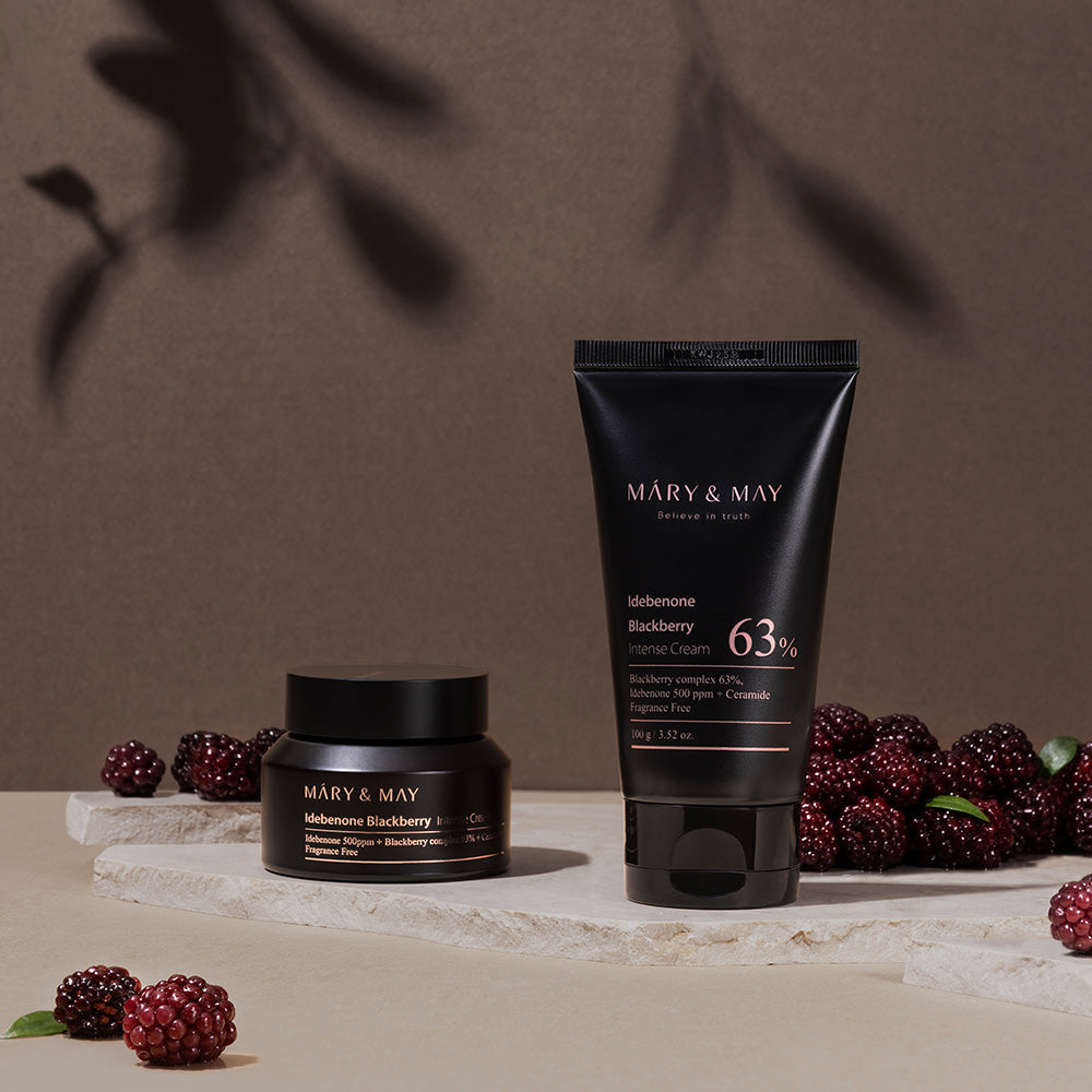 [MARY & MAY] Idebenone Blackberry Complex Intense Cream 100g - Berry Purple 