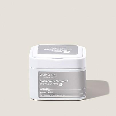 [MARY & MAY] Niacinamide Vitamin C Brightening Mask 400g (30ea) - Berry Purple 