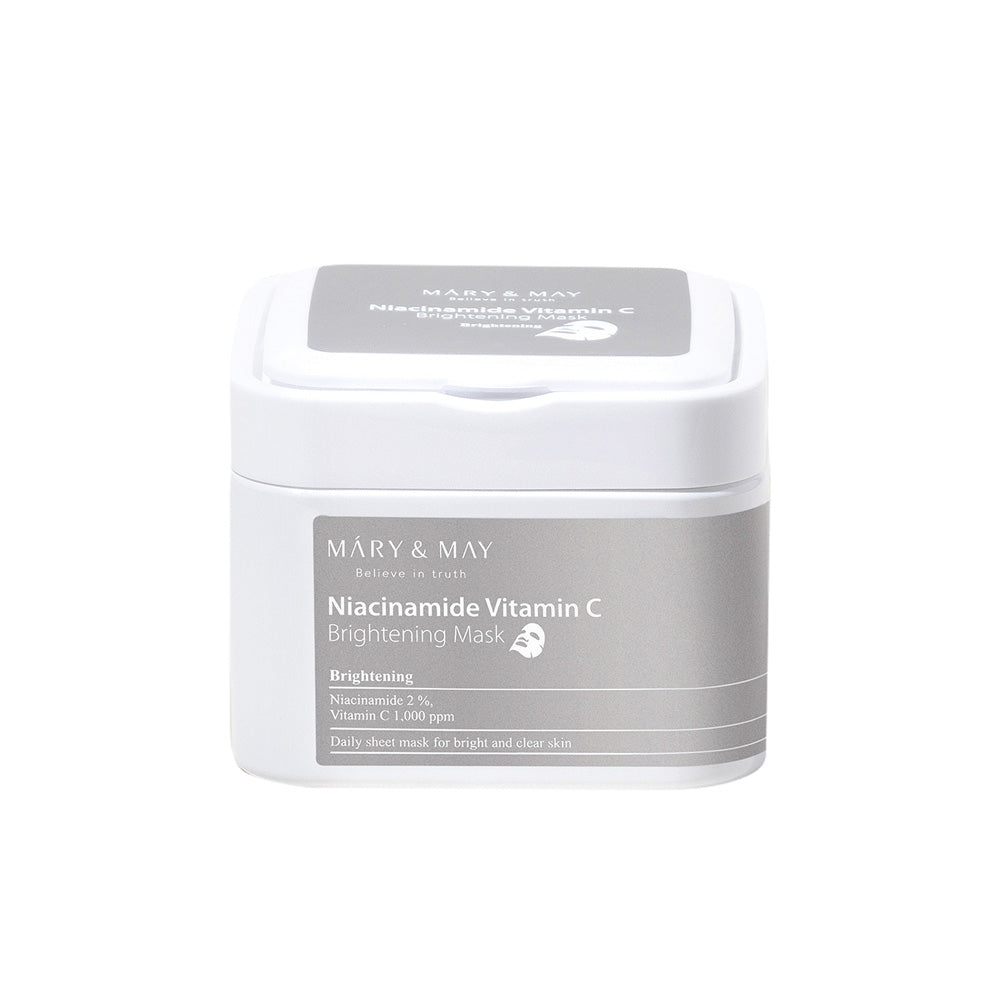 [MARY & MAY] Niacinamide Vitamin C Brightening Mask 400g (30ea) - Berry Purple 