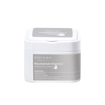 [MARY & MAY] Niacinamide Vitamin C Brightening Mask 400g (30ea) - Berry Purple 