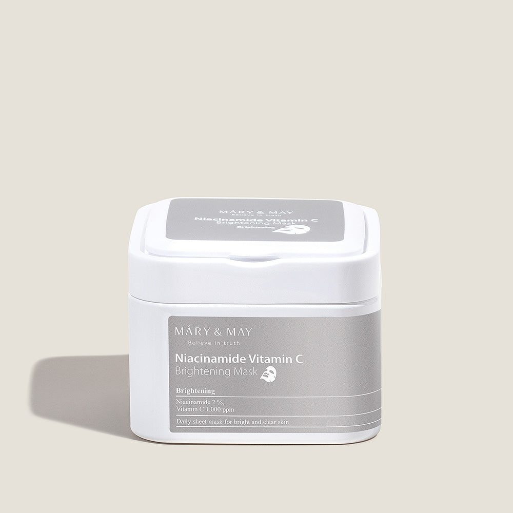 [MARY & MAY] Niacinamide Vitamin C Brightening Mask 400g (30ea) - Berry Purple 