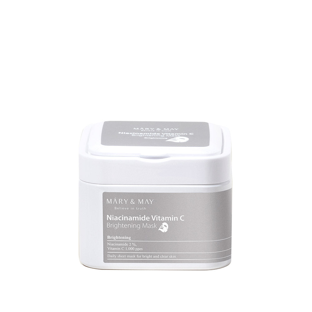 [MARY & MAY] Niacinamide Vitamin C Brightening Mask 400g (30ea) - Berry Purple 