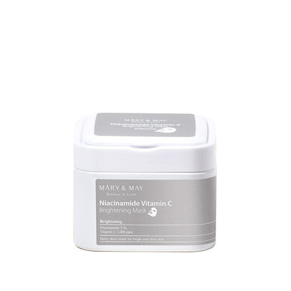 [MARY & MAY] Niacinamide Vitamin C Brightening Mask 400g (30ea) - Berry Purple 