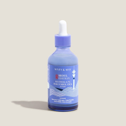 [MARY & MAY] Retinol 0.1% Bakuchiol Cica Serum 80ml - Berry Purple 