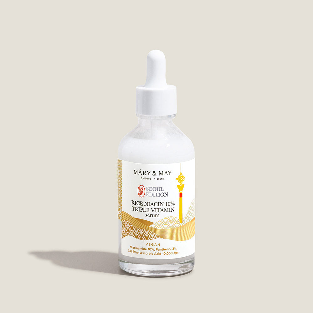 [MARY & MAY] Rice Niacin 10% Triple Vitamin Serum 80ml - Berry Purple 