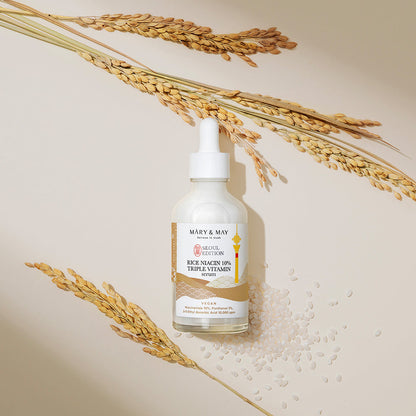 [MARY & MAY] Rice Niacin 10% Triple Vitamin Serum 80ml - Berry Purple 