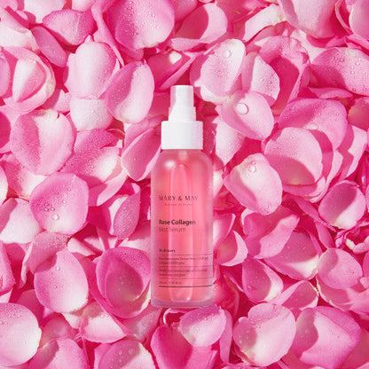 [MARY & MAY] Rose Collagen Mist Serum 100ml - Berry Purple 