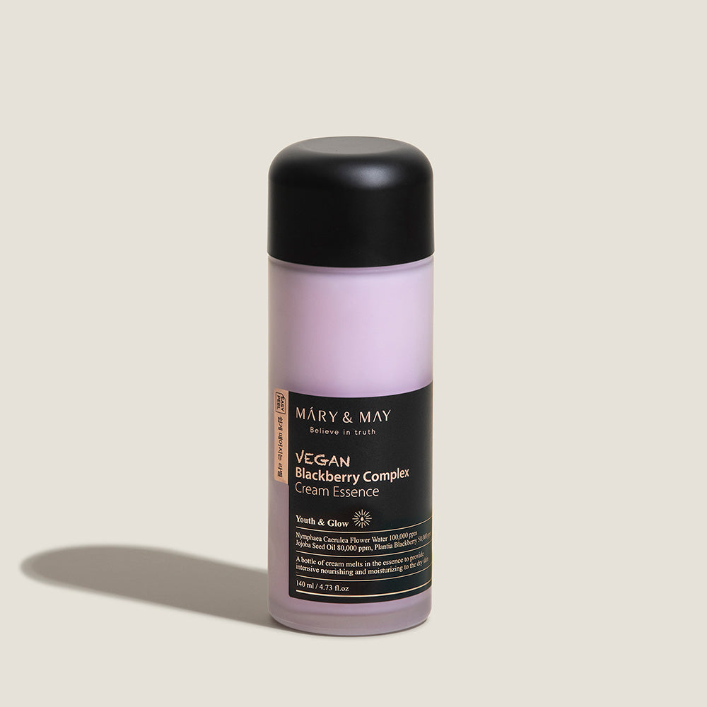 [MARY & MAY] Vegan Blackberry Complex Cream Essence 140ml - Berry Purple 
