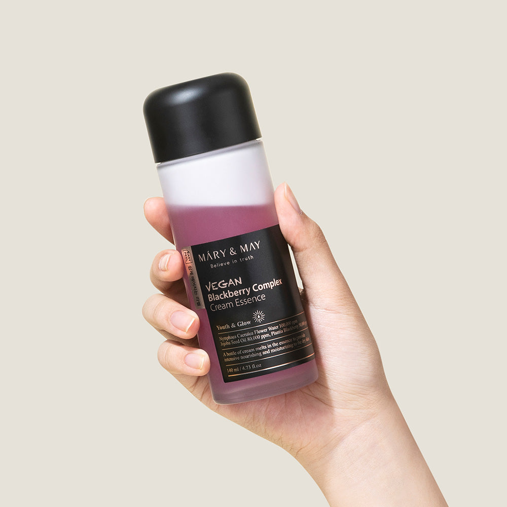 [MARY & MAY] Vegan Blackberry Complex Cream Essence 140ml - Berry Purple 