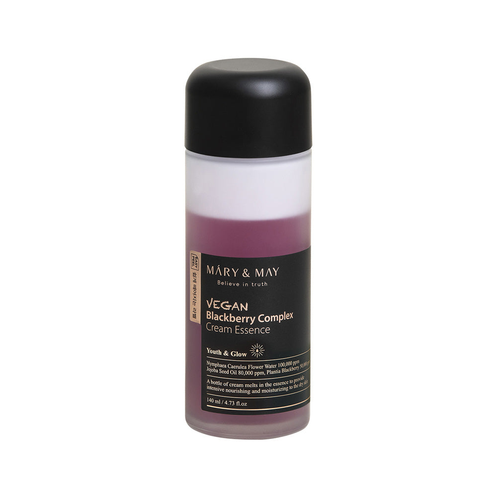 [MARY & MAY] Vegan Blackberry Complex Cream Essence 140ml - Berry Purple 