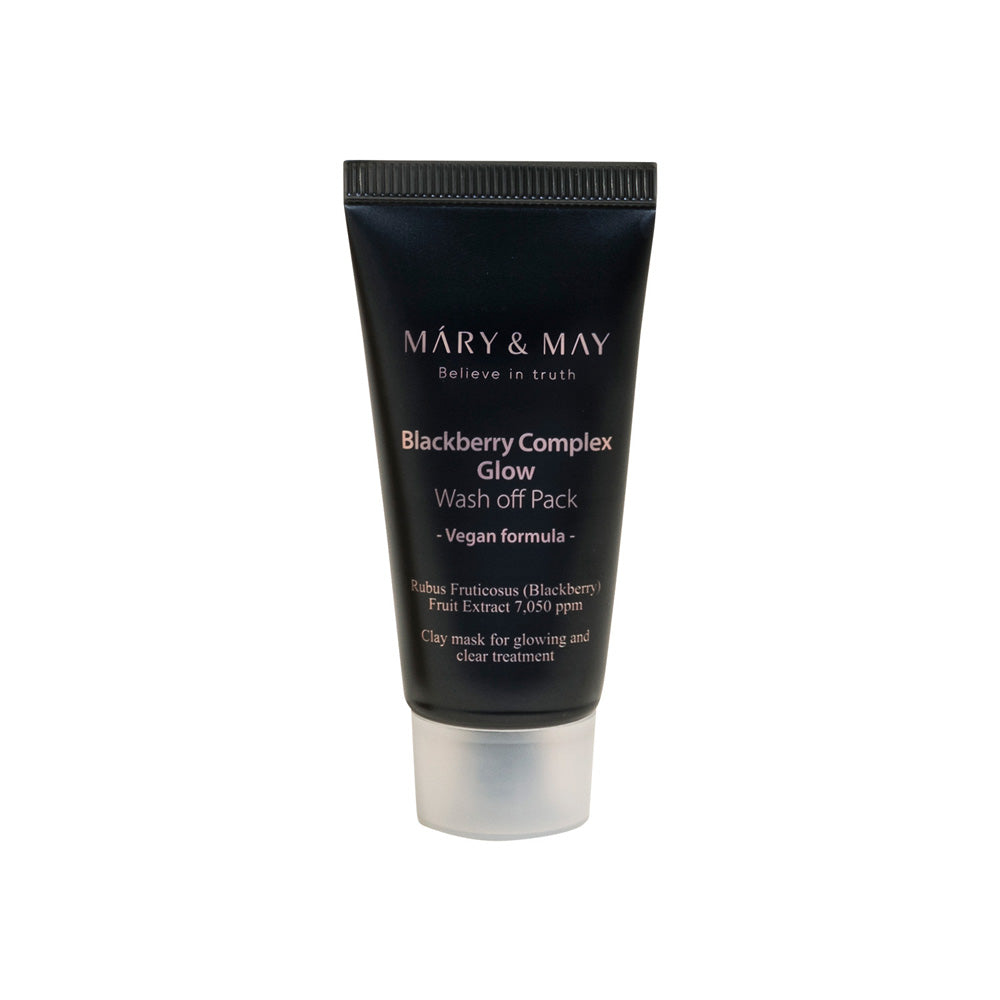 [MARY & MAY] Vegan Blackberry Complex Glow Wash off Pack 30g - Berry Purple 