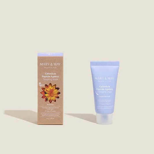 [MARY & MAY] Vegan Calendula Peptide Ageless Sleeping Mask 30g - Berry Purple 