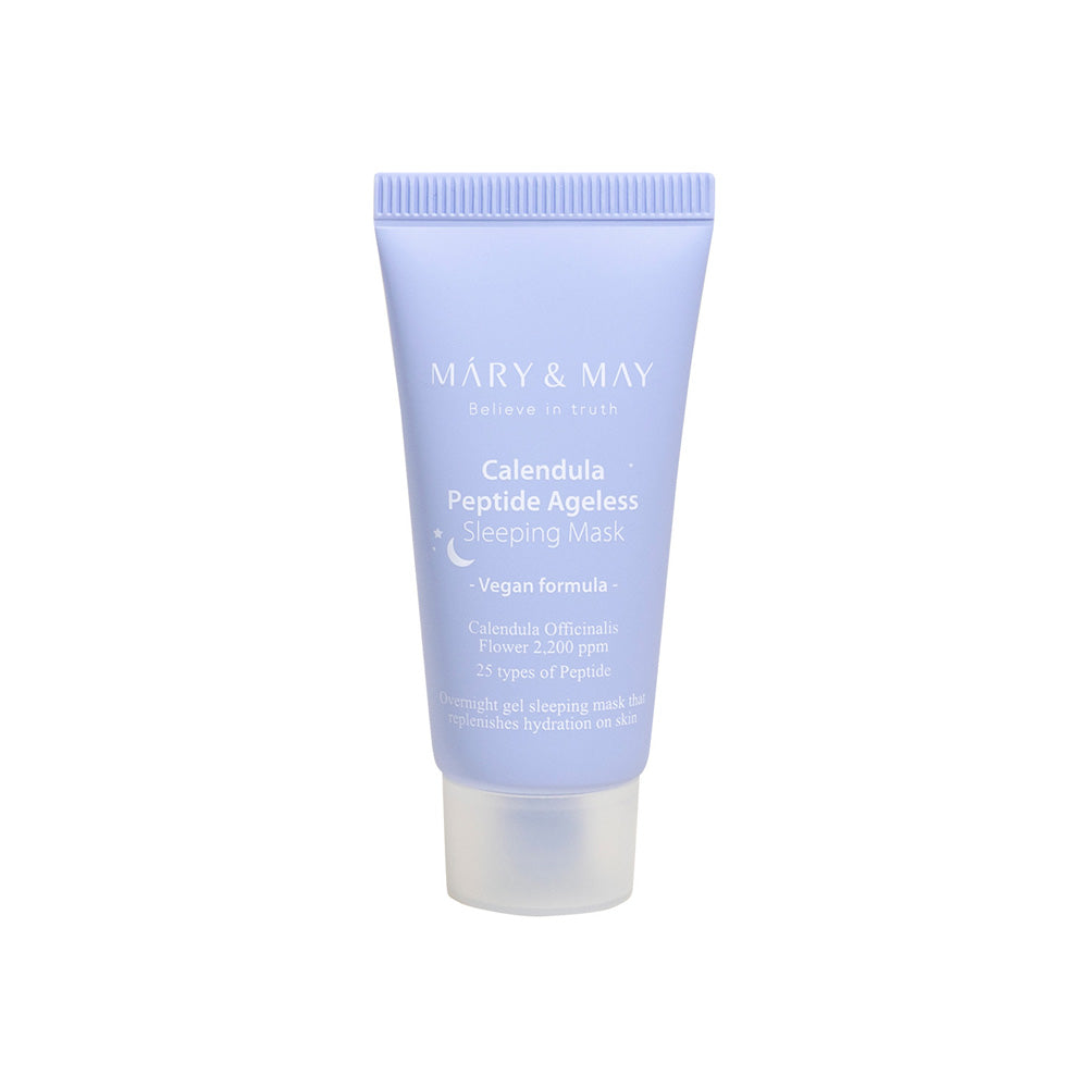 [MARY & MAY] Vegan Calendula Peptide Ageless Sleeping Mask 30g - Berry Purple 