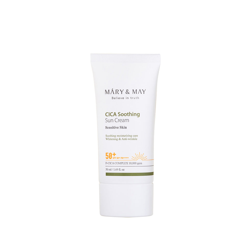 [MARY & MAY] Vegan CICA Soothing Sun Cream SPF50+ PA++++ 50ml - Berry Purple 
