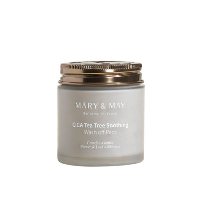 [MARY & MAY] Vegan CICA TeaTree Soothing Wash off Pack 125g - Berry Purple 
